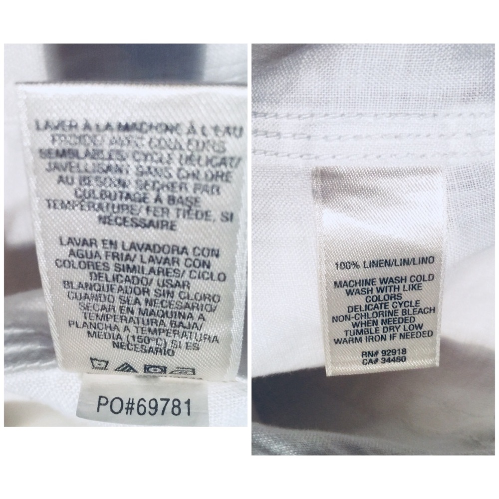 JUICY COUTURE CASUAL WHITE LINEN PANT SIZE S - Picture 7 of 8